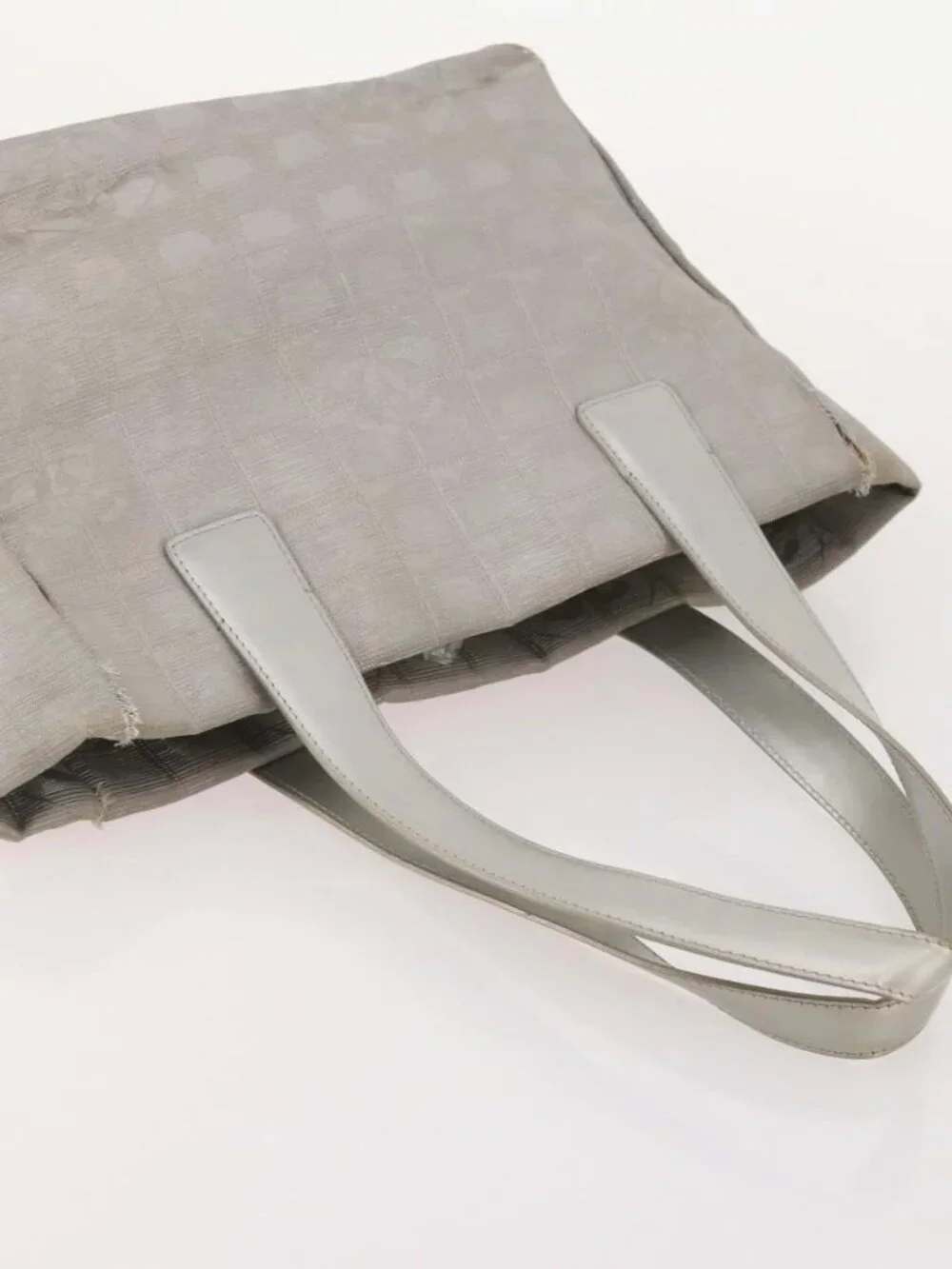 CHANEL New Travel Line Tote Bag Canvas 5 Set Black Gray Pink CC Auth ti3986